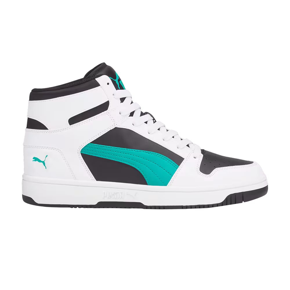 Puma Rebound LayUp White Spectra Green