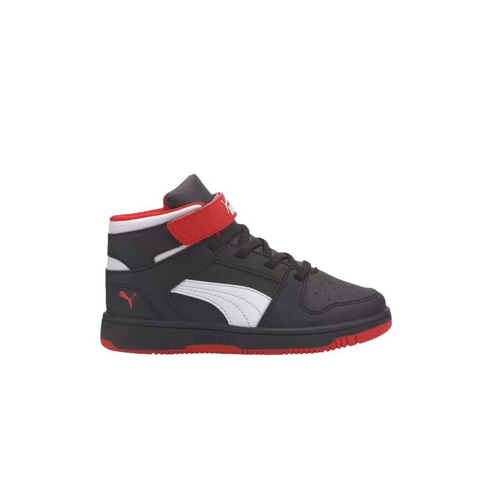 Puma Rebound LayUp Little Kid Black High Risk Red
