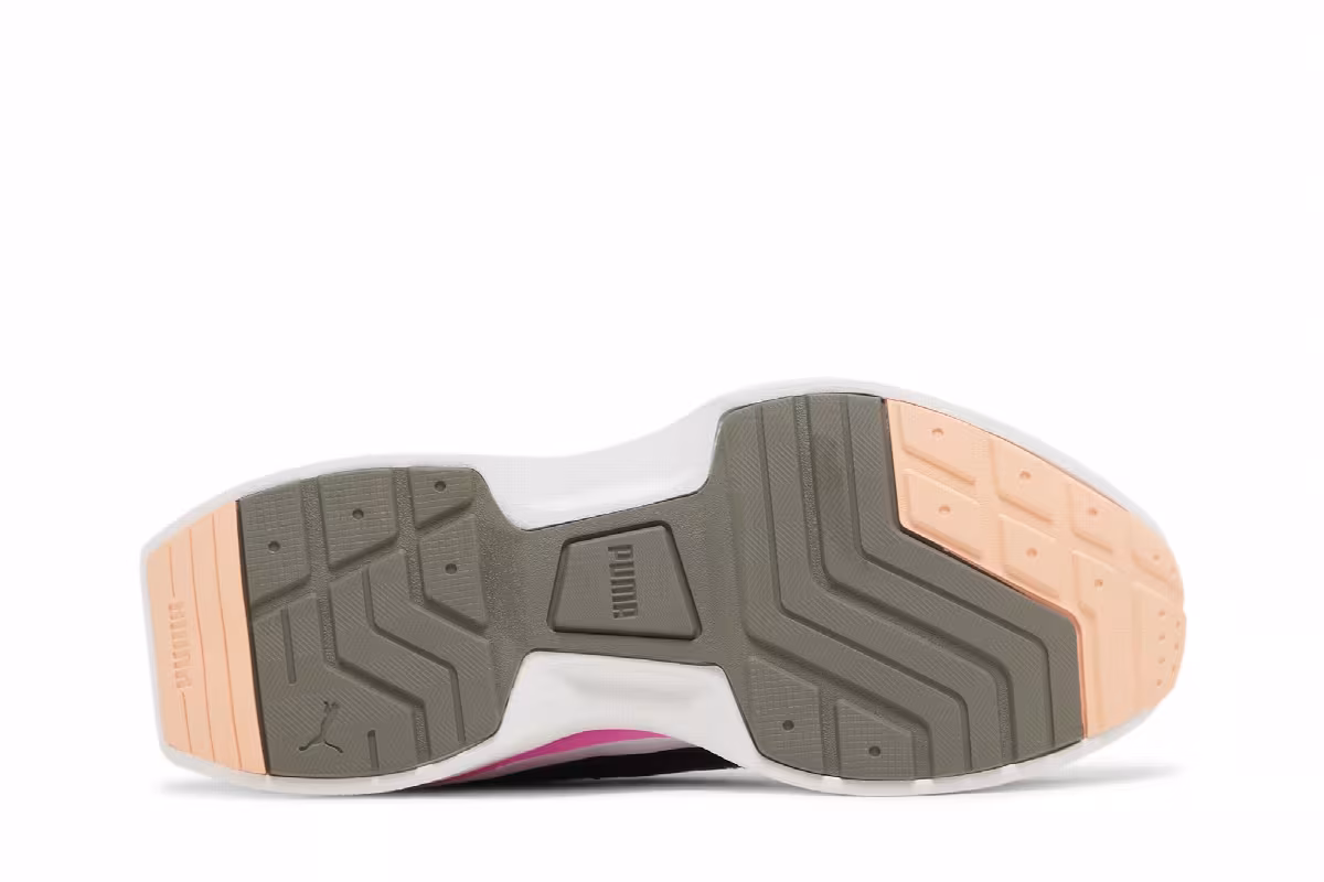Puma Women's Kosmo Rider Bright White Grey Violet, view 5