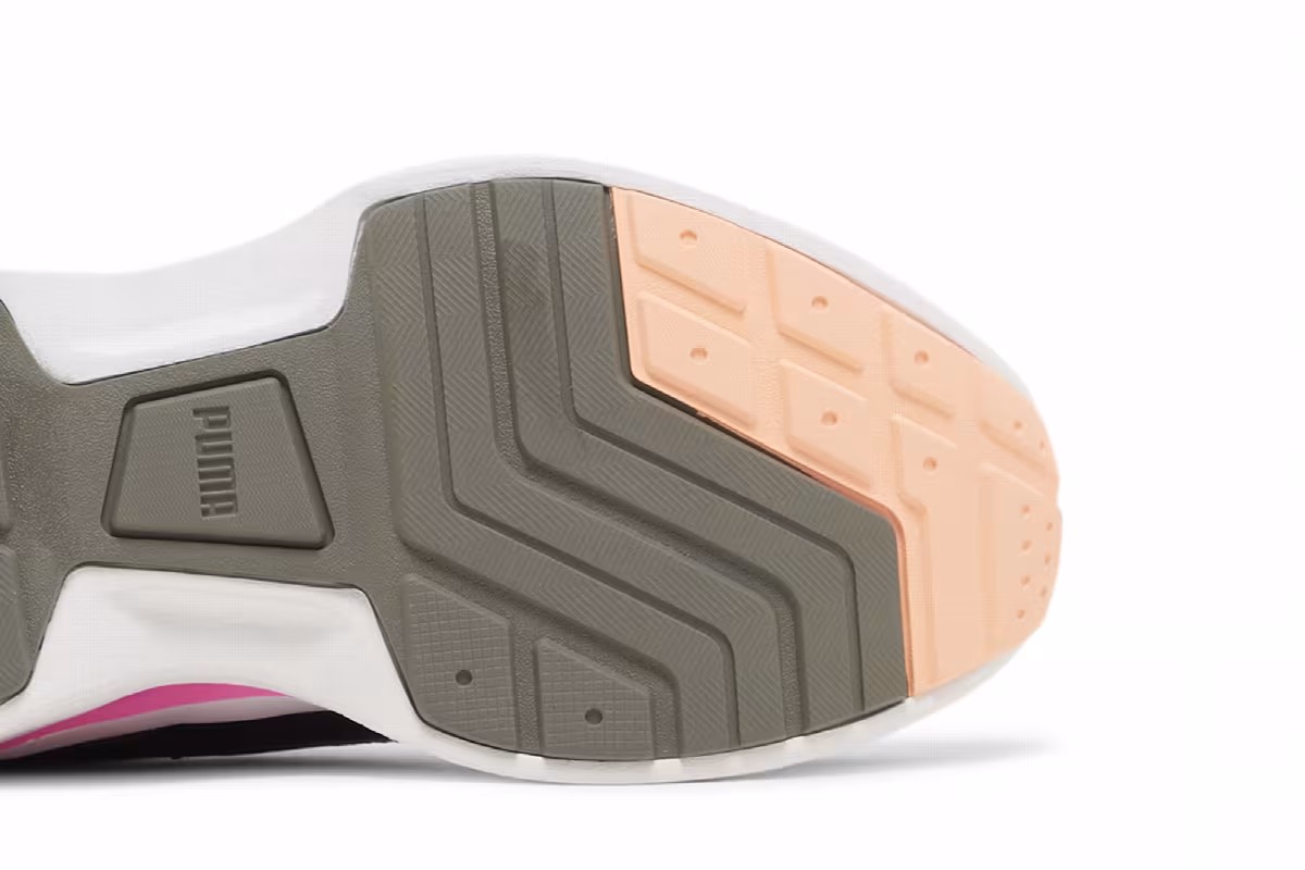 Puma Women's Kosmo Rider Bright White Grey Violet, view 6