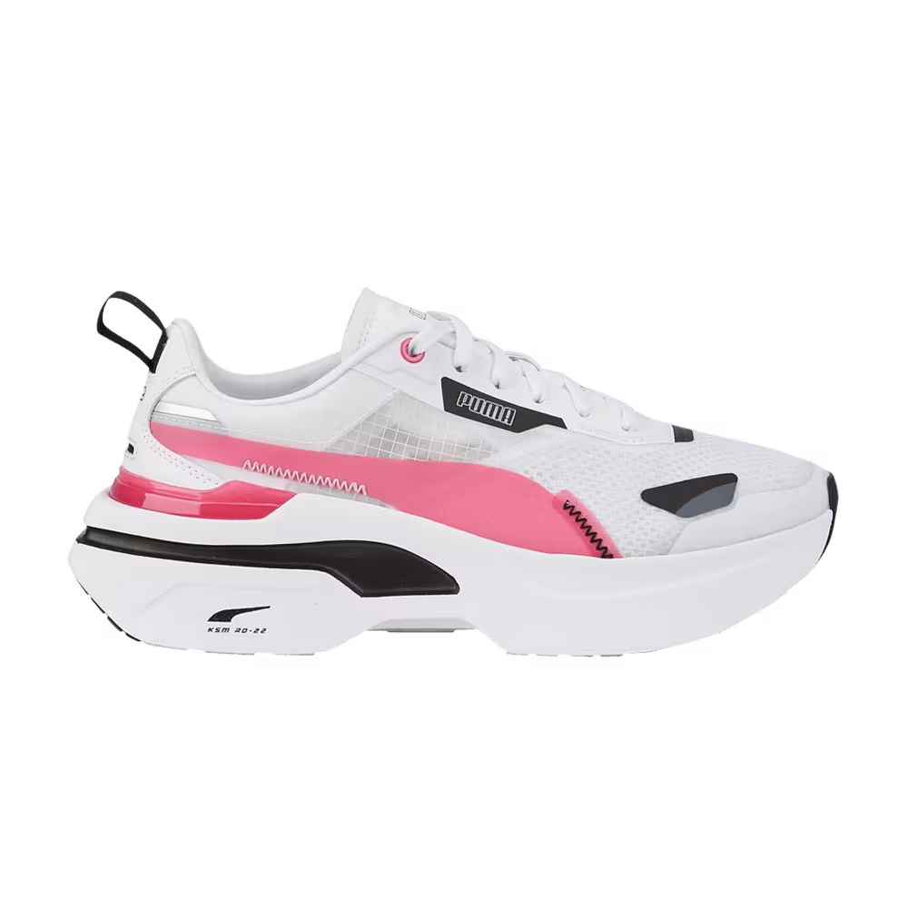 Puma Women's Kosmo Rider White Sunset Pink