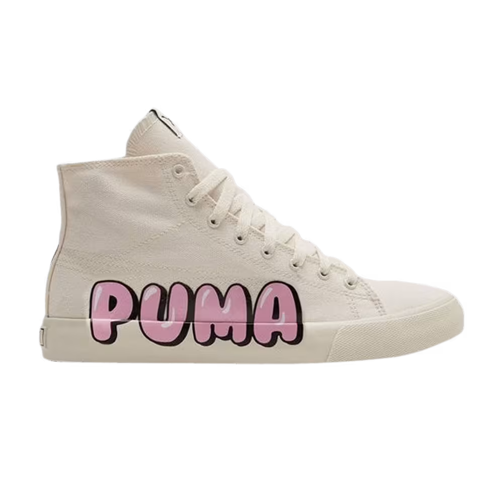 Puma Bari Mid Logo - White