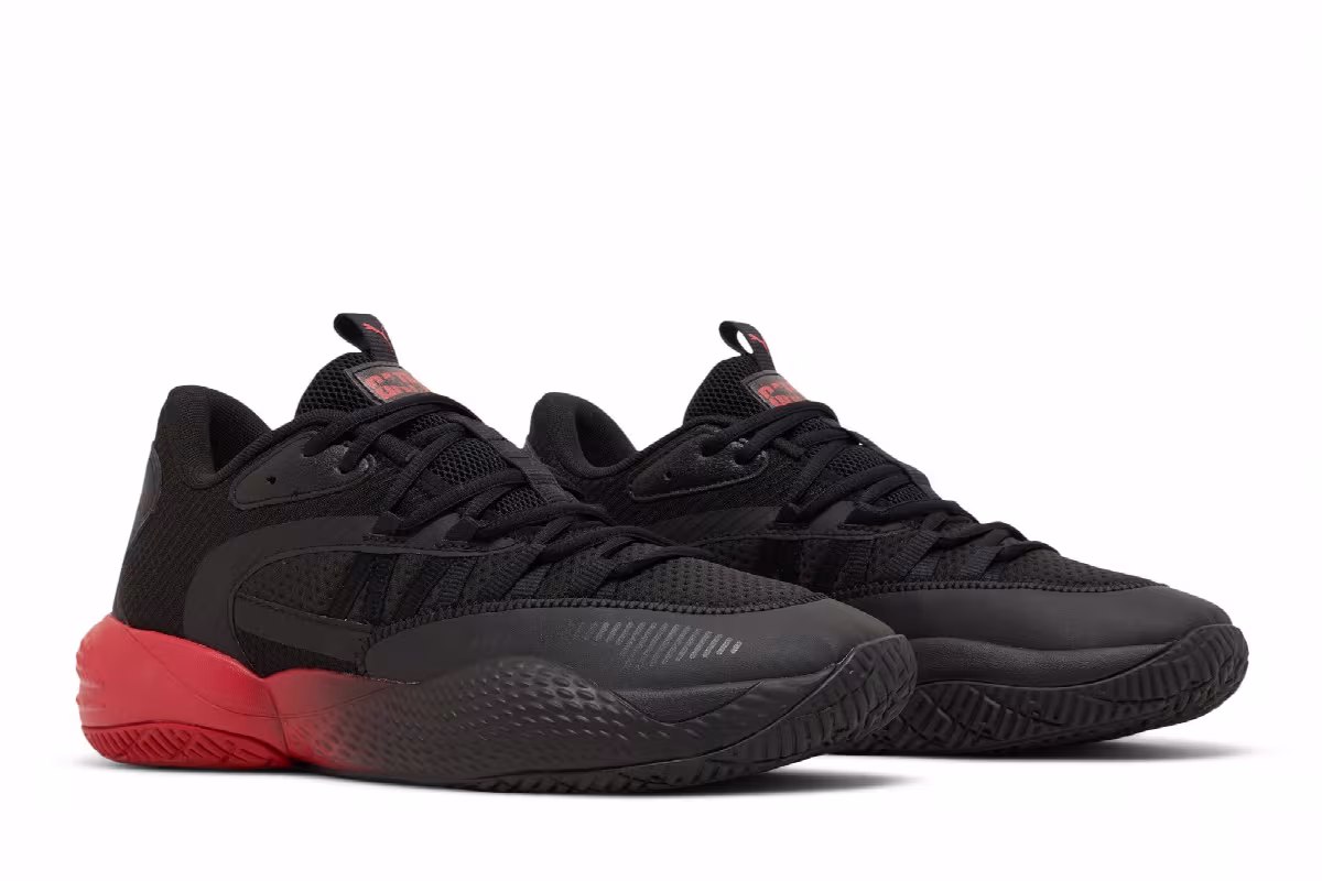 Batman x Puma Court Rider 2.0 Black Barbados Cherry, view 9