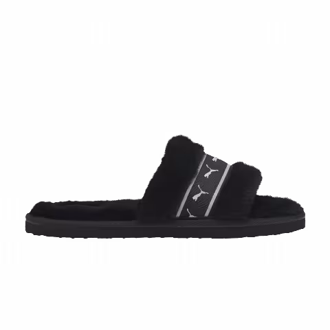 Puma Fluff Remix Slide Jr 'Black White'