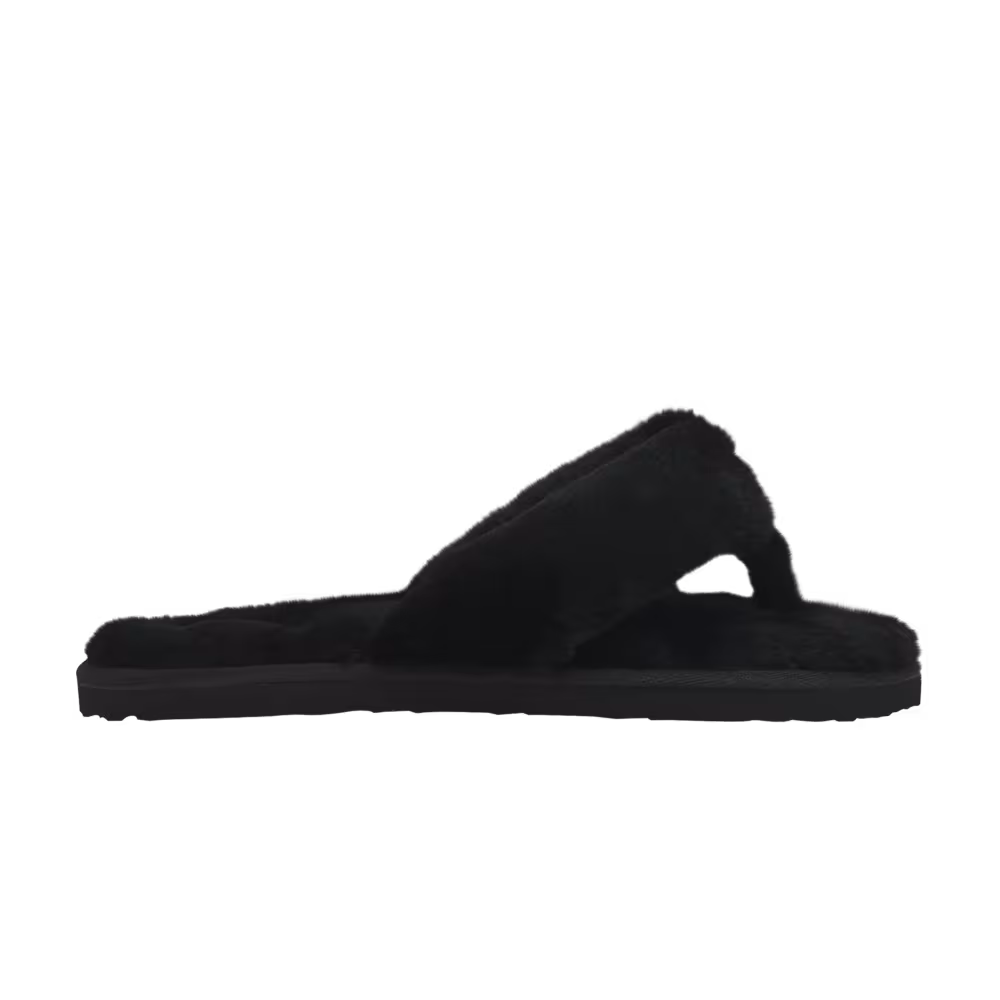 Puma Women's Fluff Flip Slide Black Team Gold