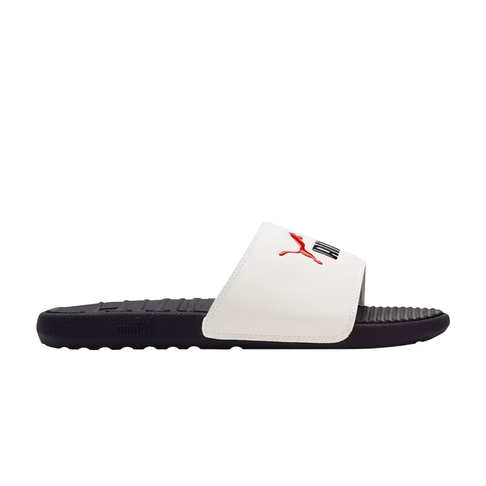 Puma Cool Cat Slides White High Risk Red