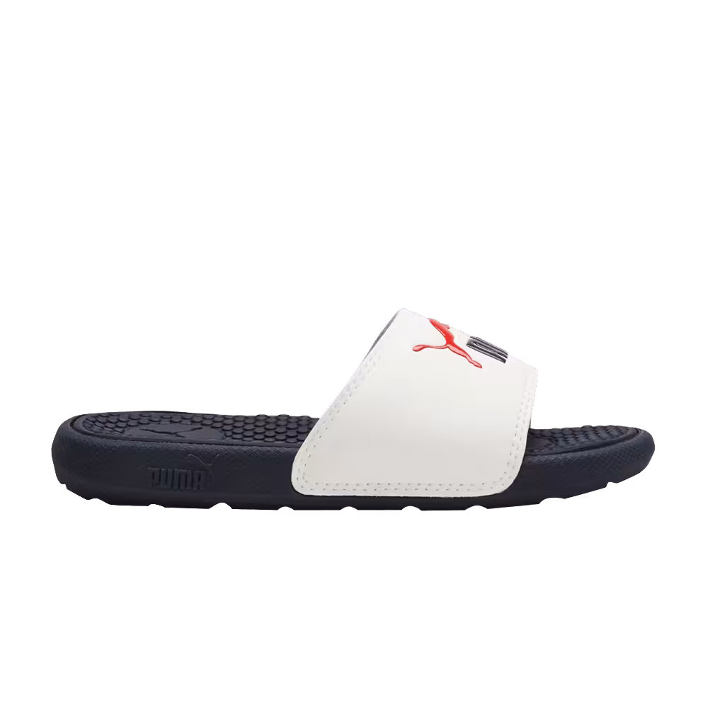 Puma Cool Cat Slides Little Kid White Peacoat