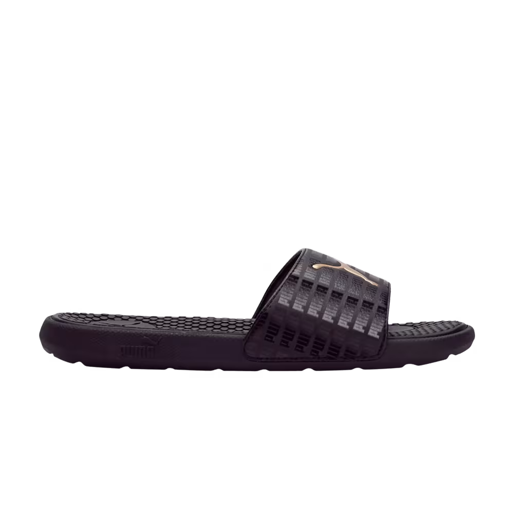 Puma Women's Cool Cat Echo Slide Black Team Gold