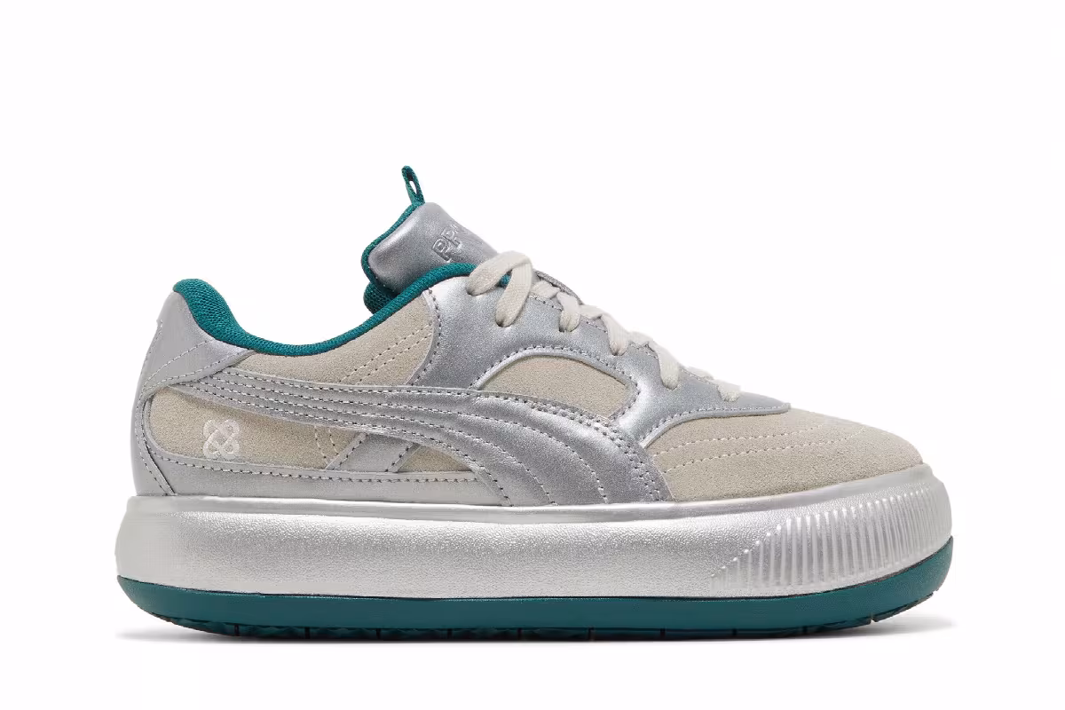 Pronounce x Puma Women's Suede Mayu 2 Silver Ultra Violet, view 2