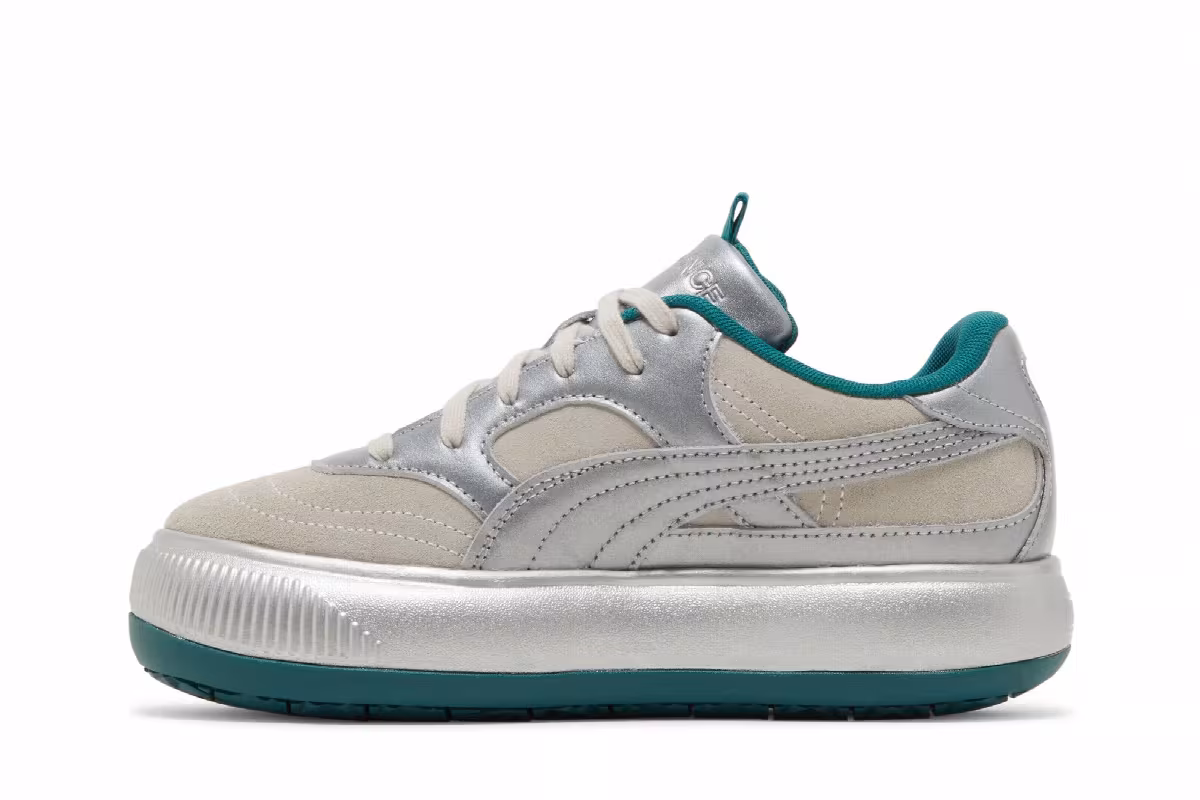 Pronounce x Puma Women's Suede Mayu 2 Silver Ultra Violet, view 4