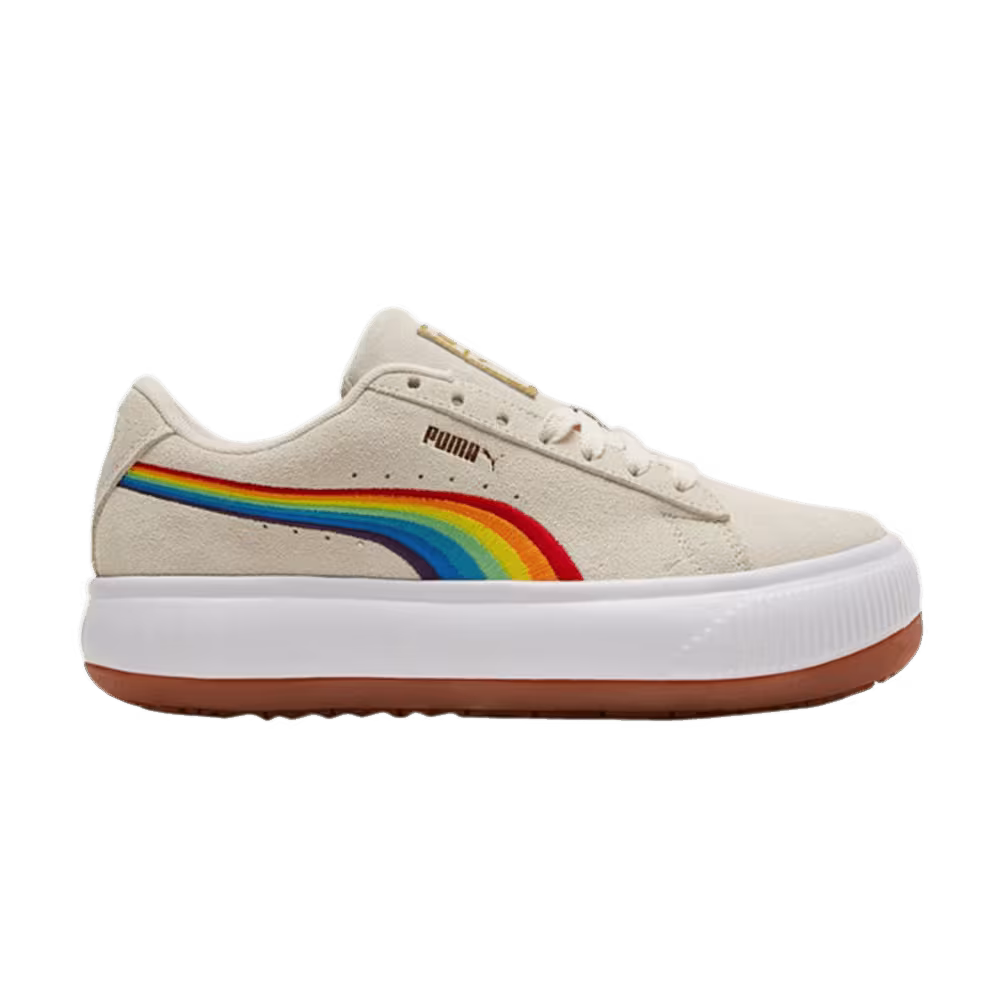Puma Women's Suede Mayu Rainbow - Whisper White