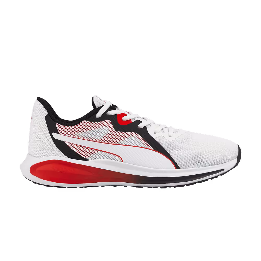 Puma Twitch Runner White High Risk Red