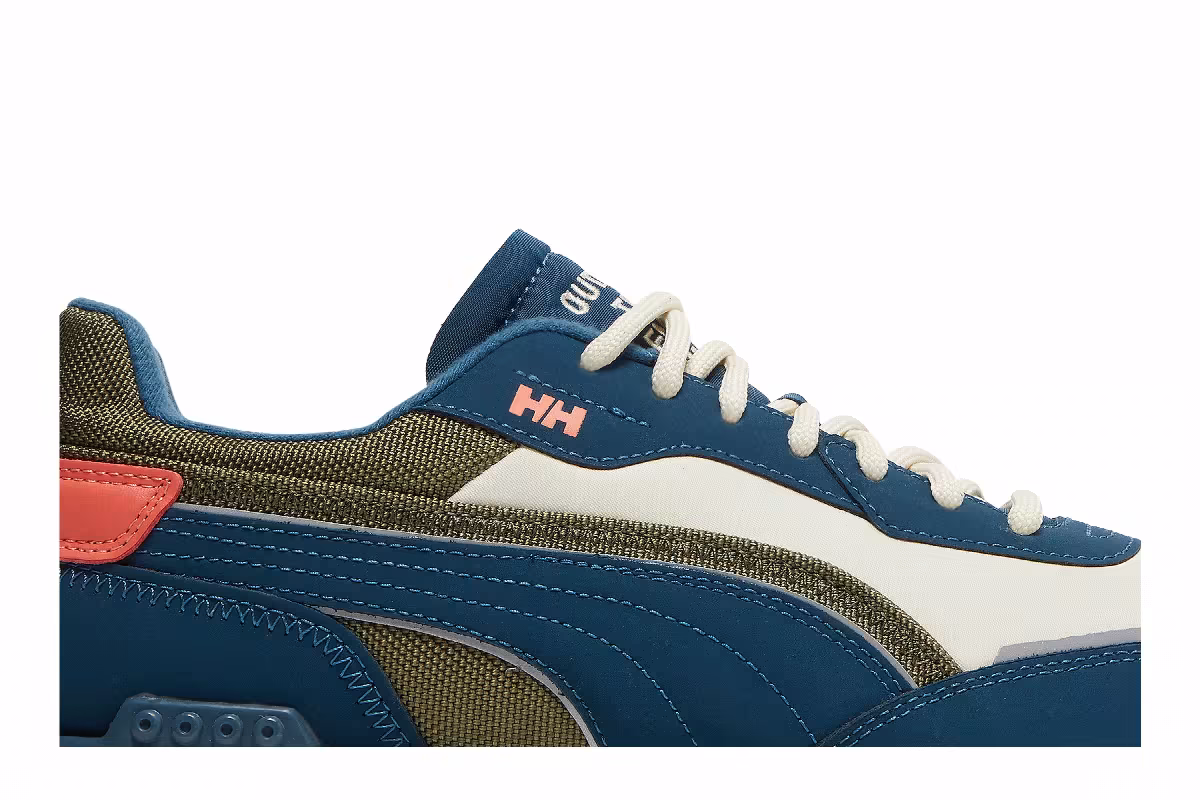 Helly Hansen x Puma City Rider Intense Blue White Asparagus, view 3