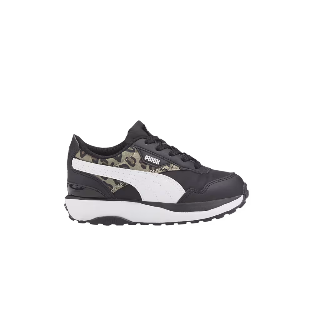 Puma Cruise Rider Infant Summer Roar - Black Pale Khaki Leopard