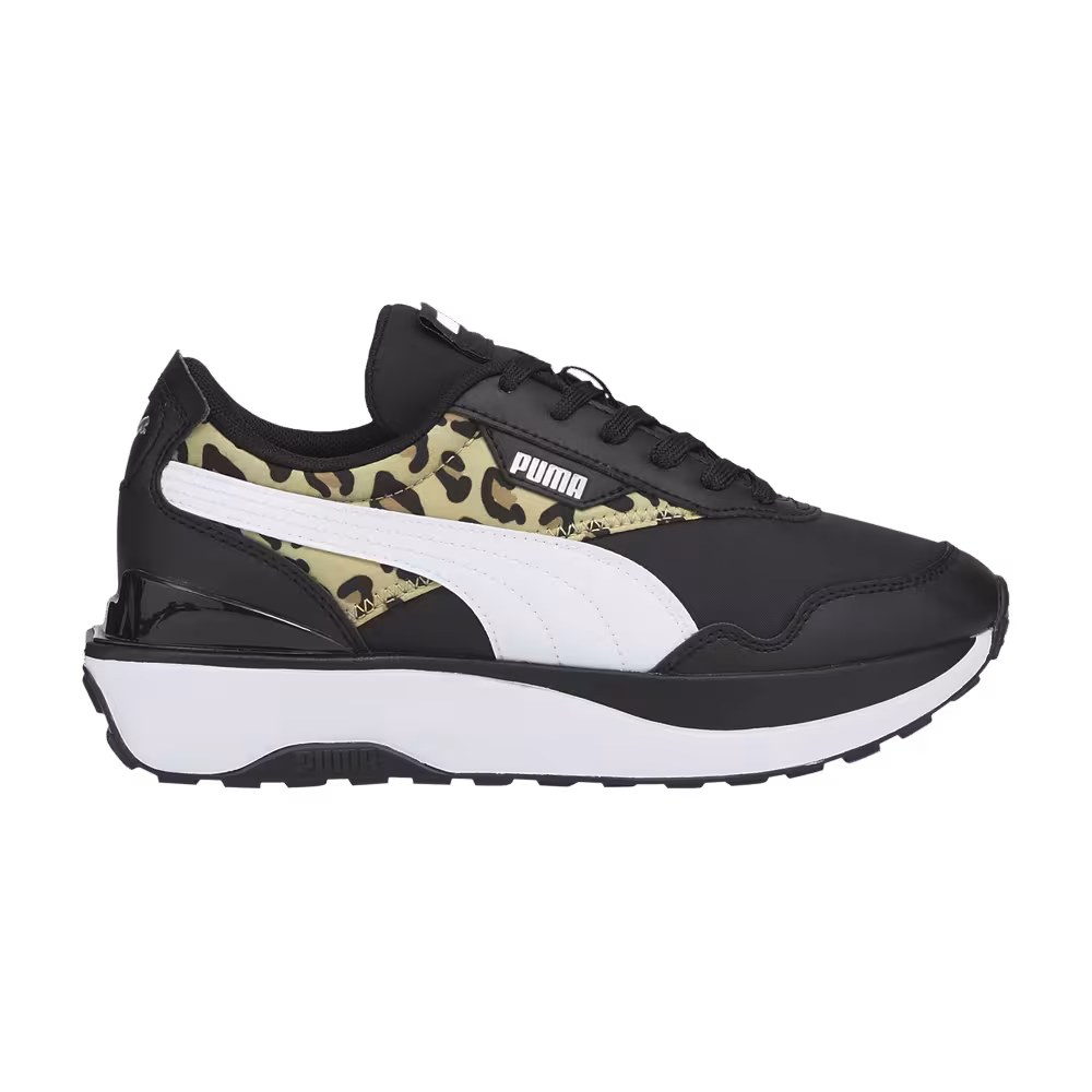 Puma Cruise Rider Jr Summer Roar - Black Pale Khaki Leopard