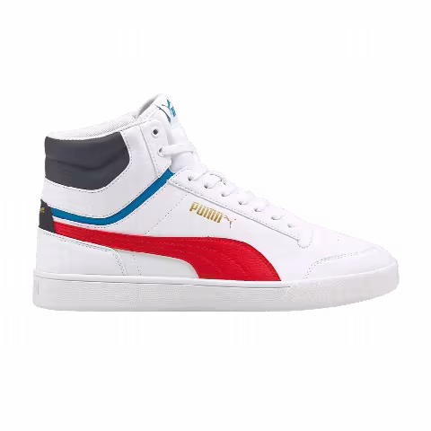 Puma Shuffle Mid 'White High Risk Red'