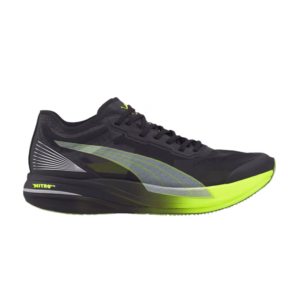 Puma Deviate Nitro Elite Carbon Black Lime Squeeze