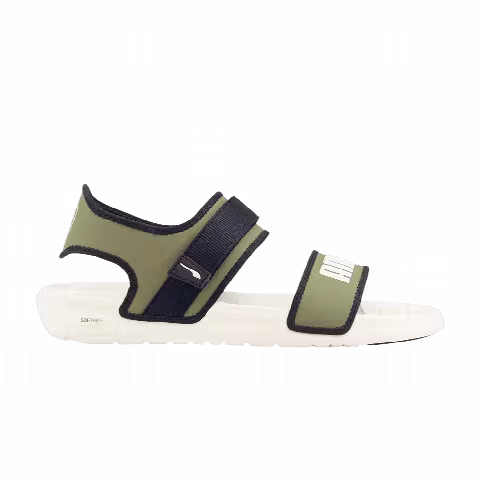Puma Softride Slide 'White Dark Green Moss'