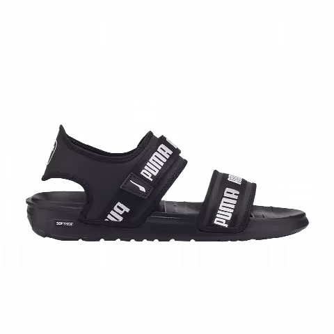 Puma Wmns Softride Slide 'Wordmark - Black White'