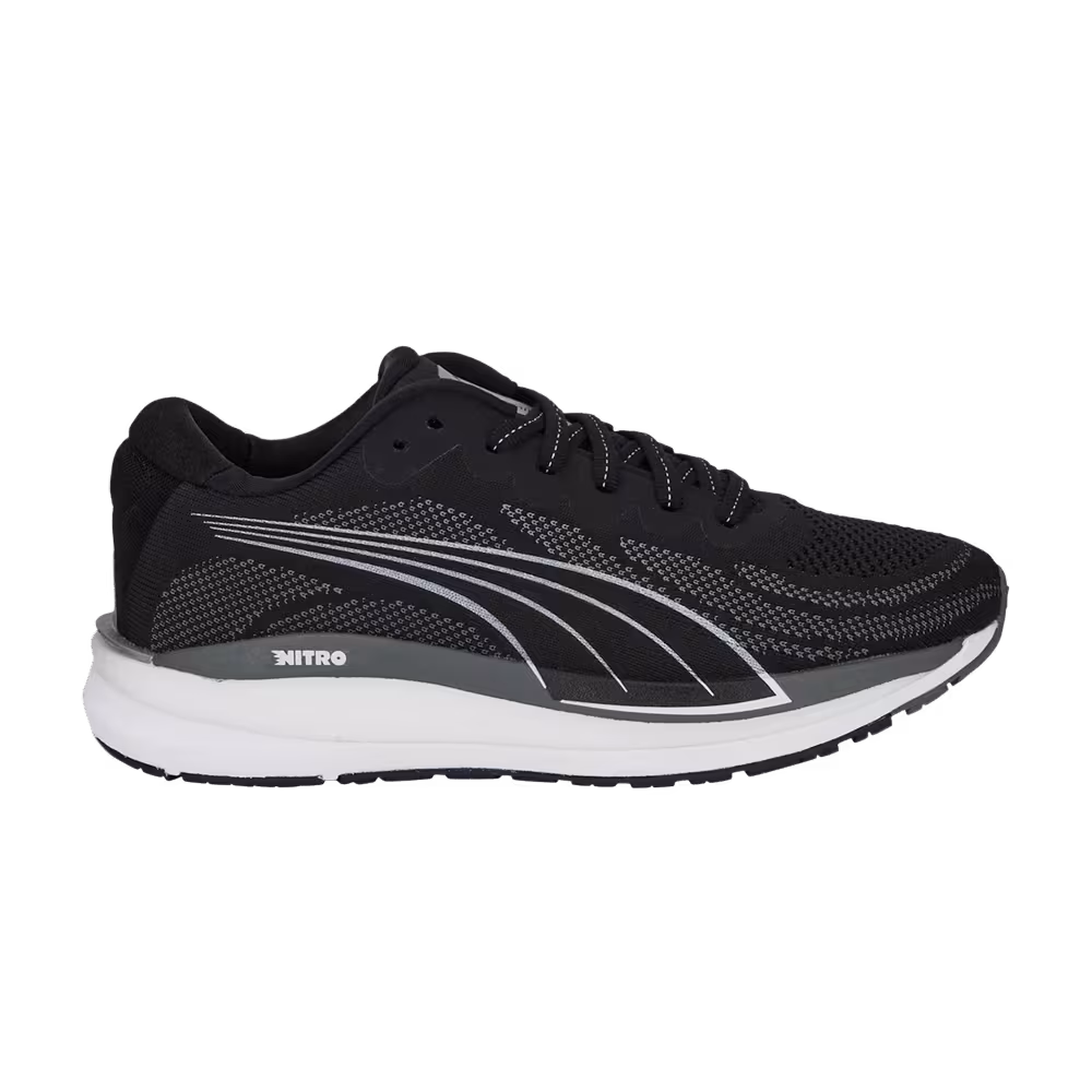 Puma Women's Magnify Nitro Knit Black White