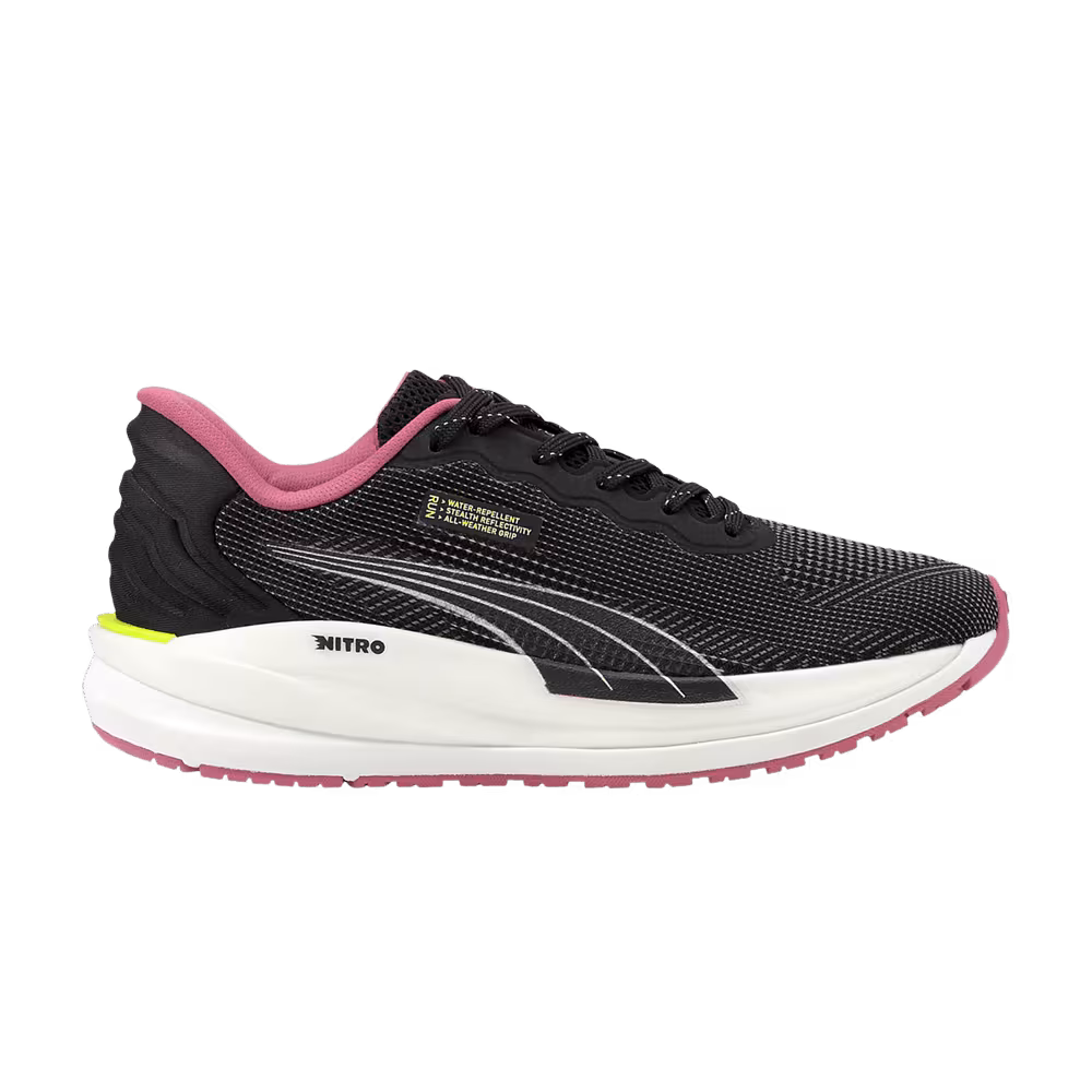 Puma Women's Magnify Nitro WTR Black Mauvewood