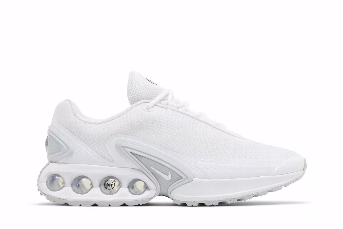 Nike Men's Air Max DN White Metallic Silver, view 2
