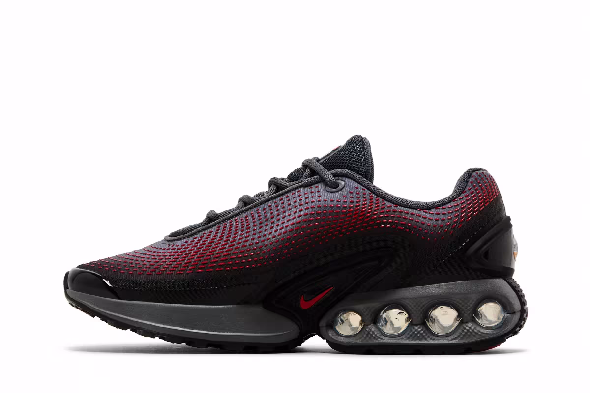 Nike Air Max DN Iron Grey University Red, view 4