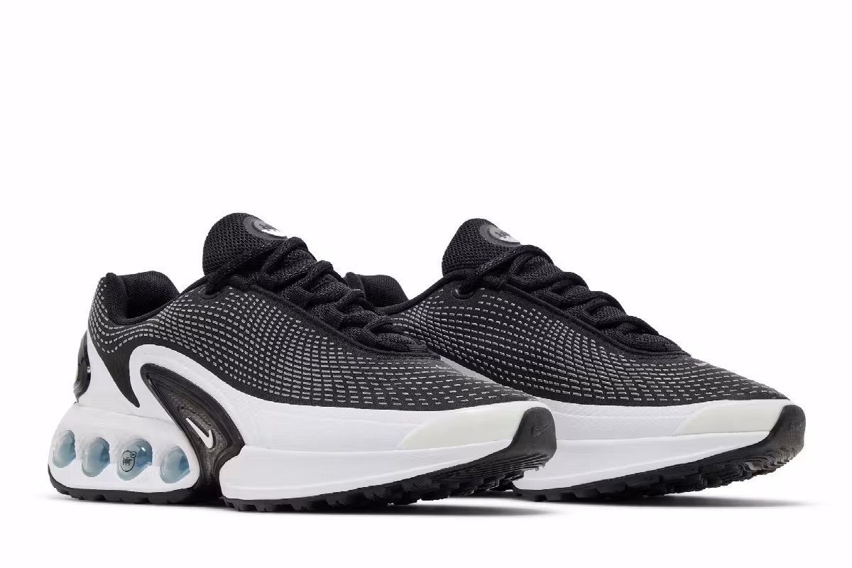 Nike Women's Air Max DN Black White, view 9