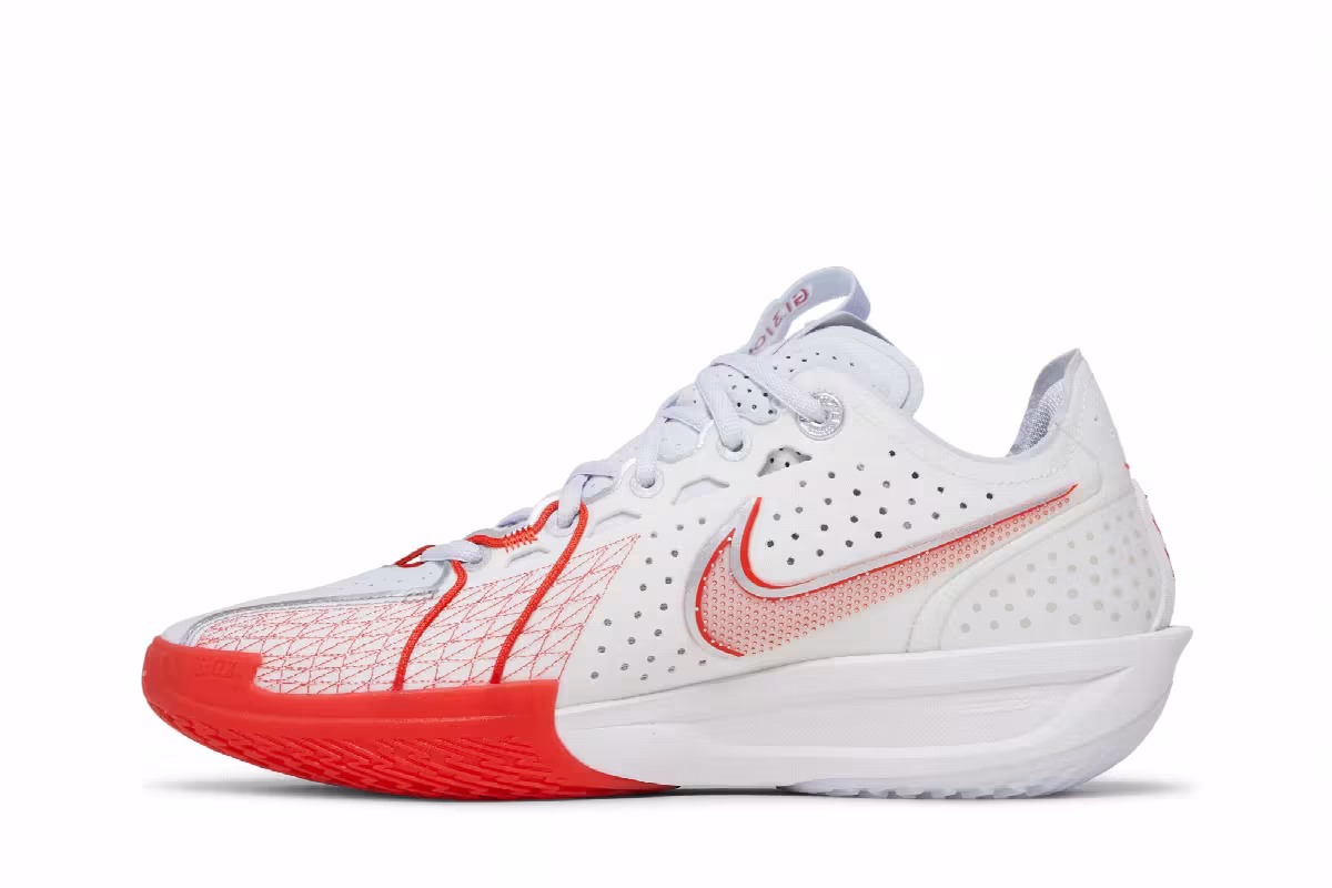 Nike Air Zoom GT Cut 3 White Picante Red, view 4