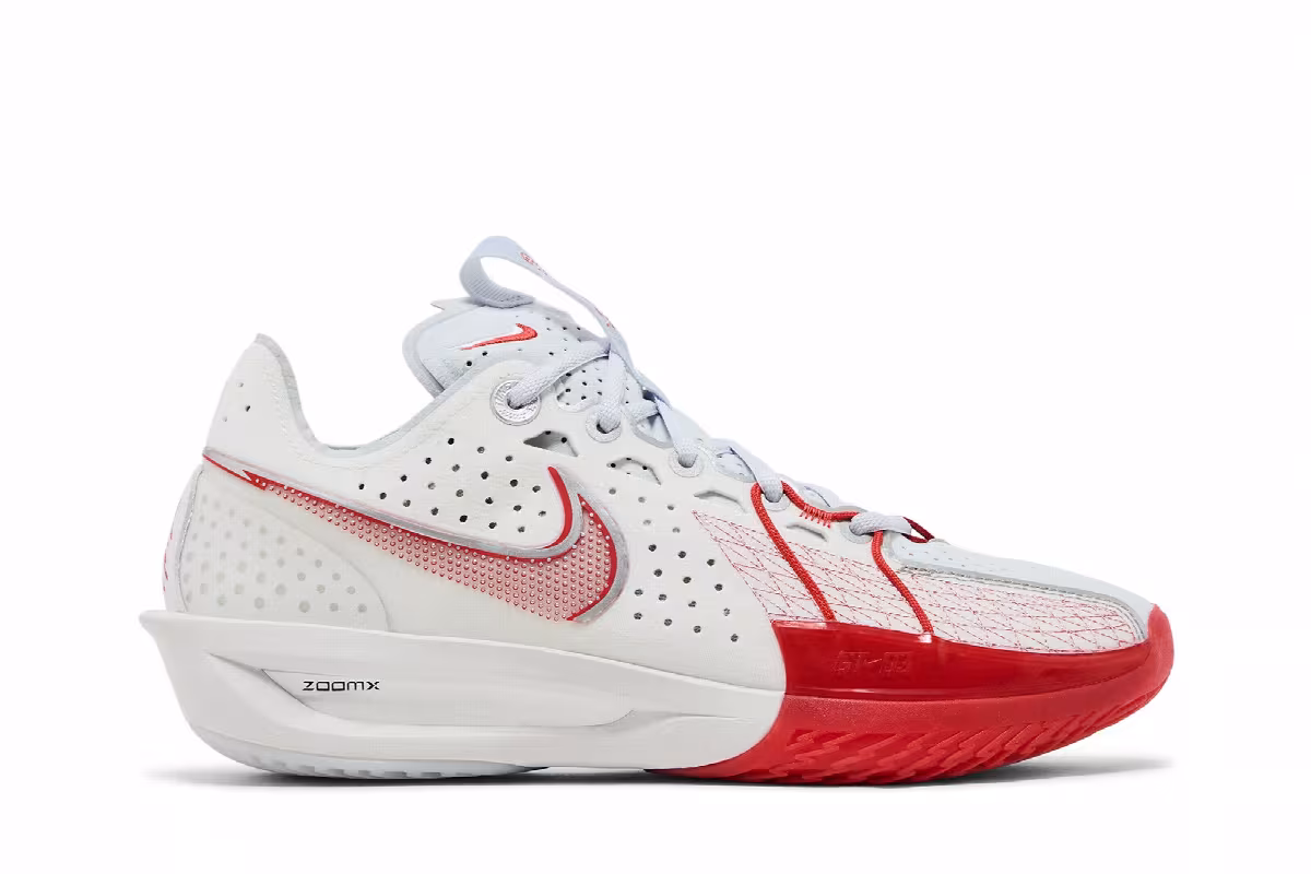 Nike Air Zoom GT Cut 3 EP White Picante Red, view 2