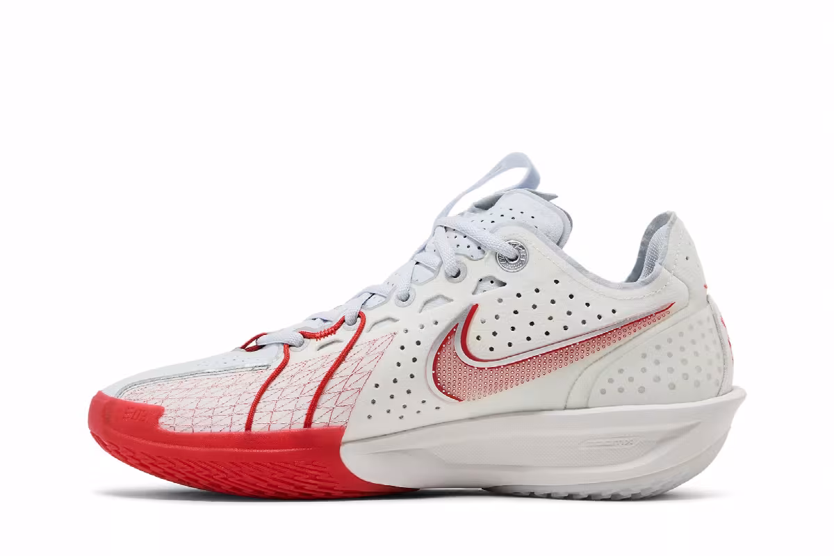 Nike Air Zoom GT Cut 3 EP White Picante Red, view 4