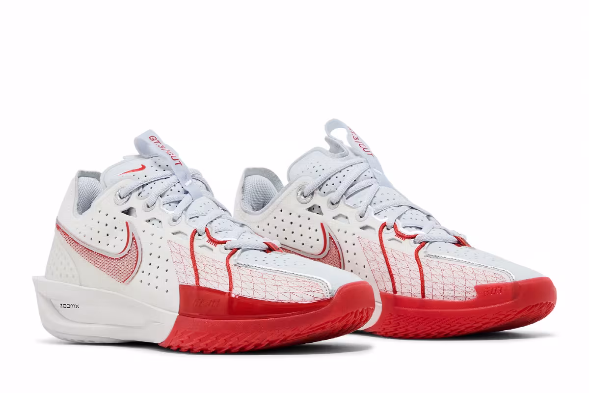 Nike Air Zoom GT Cut 3 EP White Picante Red, view 9