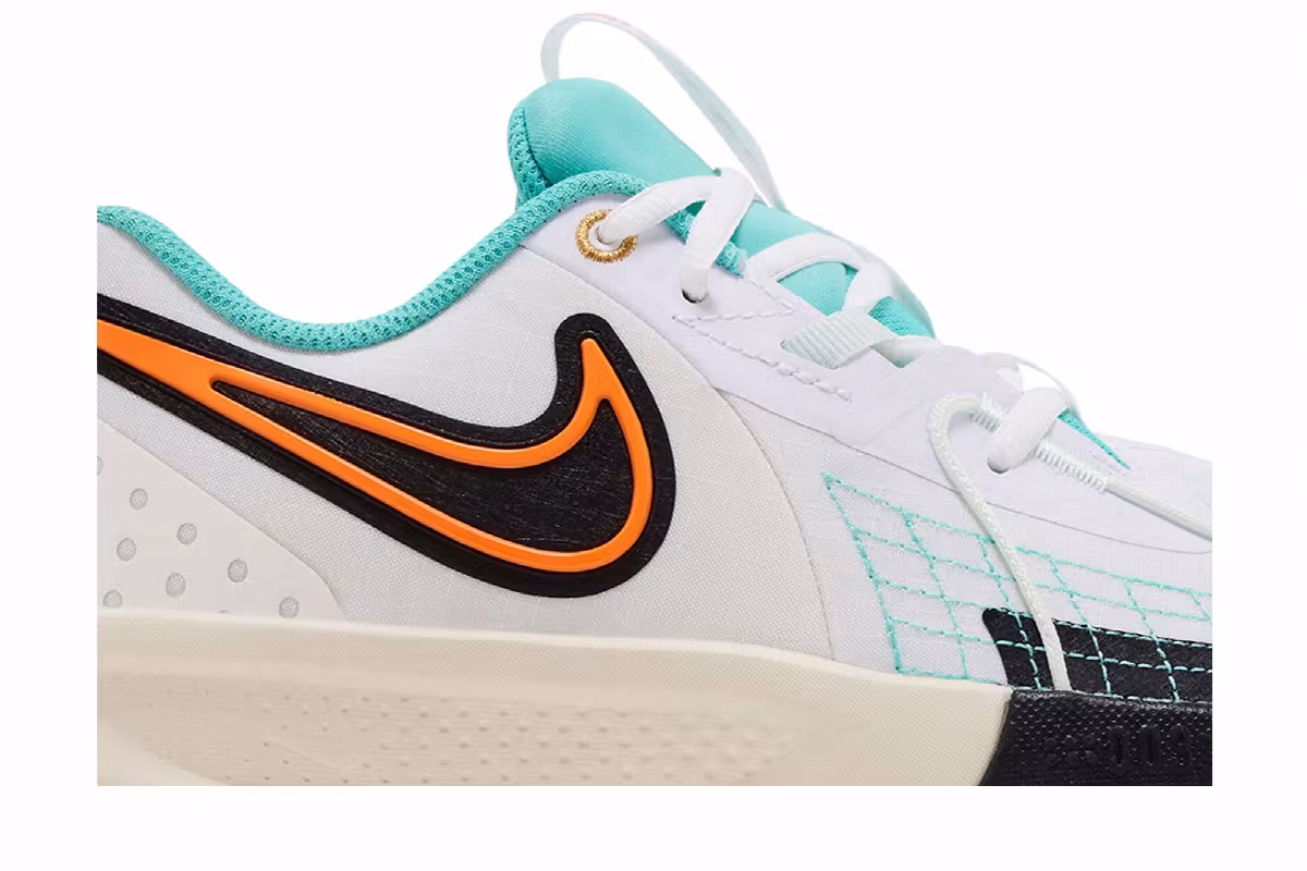 Nike GT Cut 3 GS White Orange Frost Green, view 3
