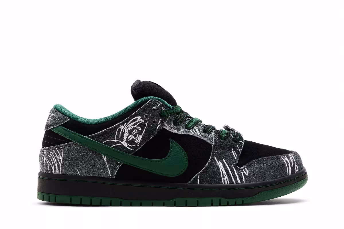THERE Skateboards x Nike Dunk Low SB Ultra Humanized, view 2