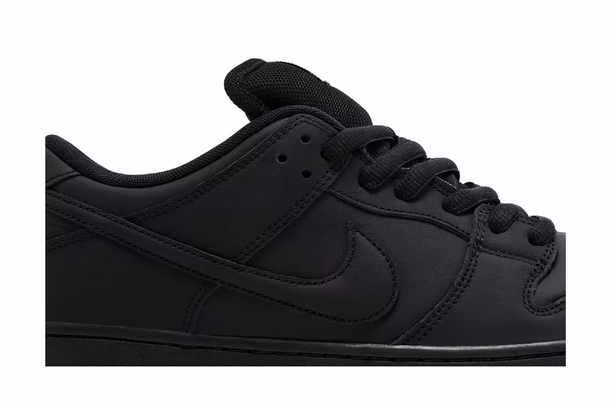 Nike Dunk Low Pro SB Triple Black, view 3