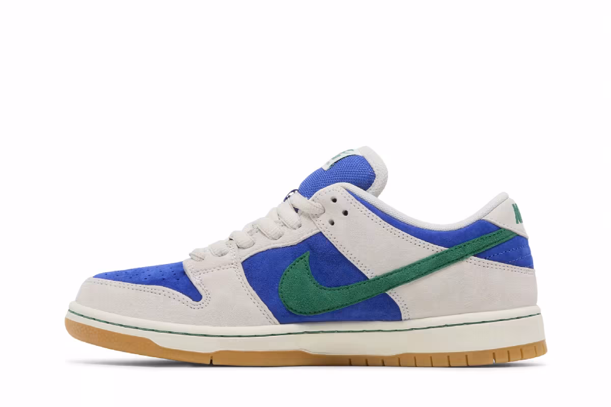Nike Men's Dunk Low Pro SB Hyper Royal Malachite, view 4