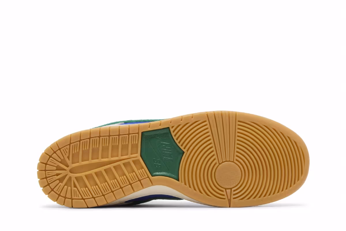 Nike Men's Dunk Low Pro SB Hyper Royal Malachite, view 5