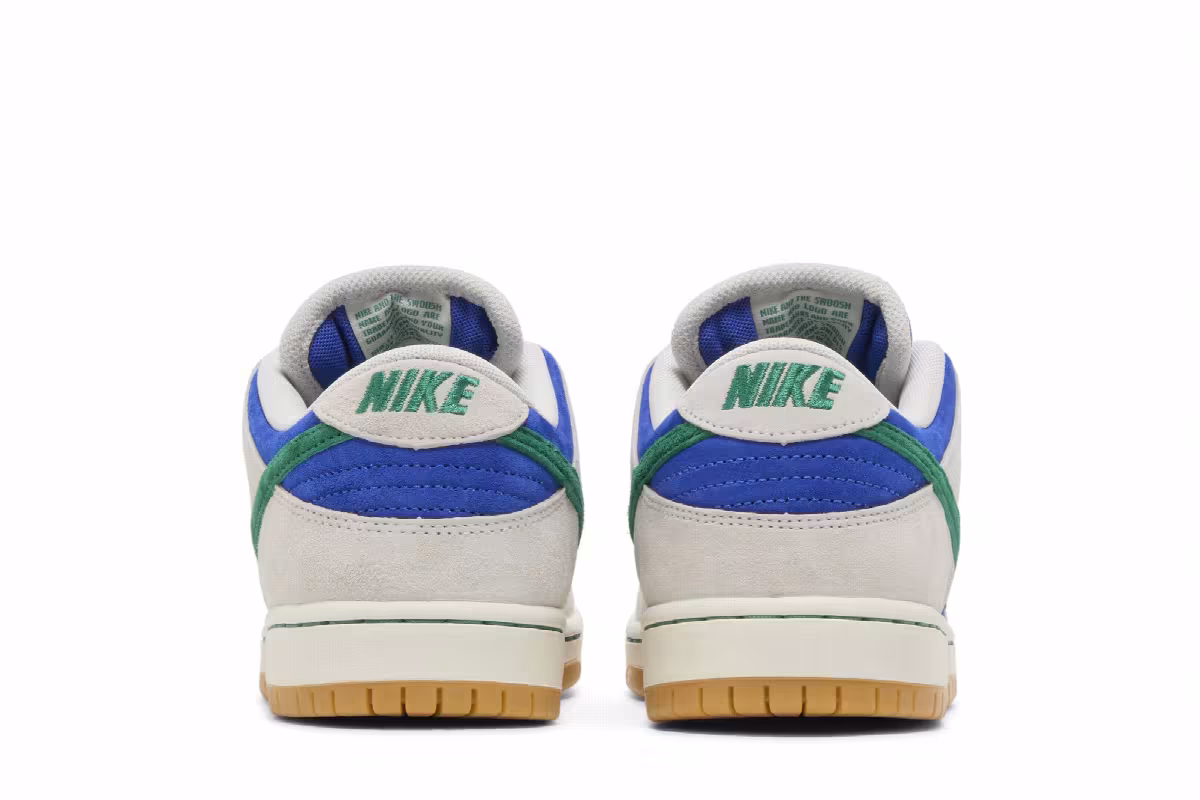 Nike Men's Dunk Low Pro SB Hyper Royal Malachite, view 7