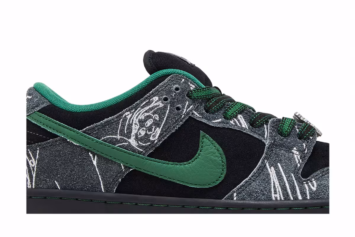 THERE Skateboards x Nike Dunk Low SB Ultra Humanized, view 3