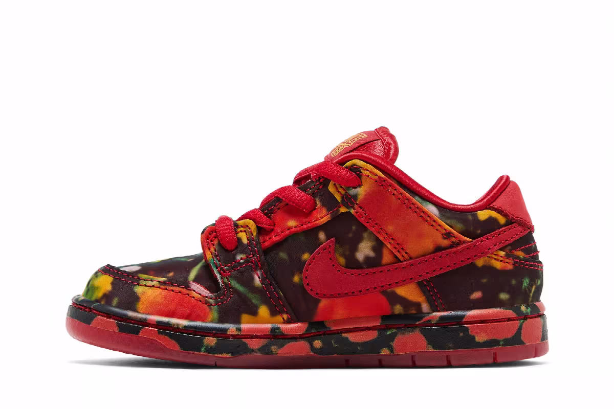 The Wizard of Oz x Nike Dunk Low SB TD Poppy Field, view 4