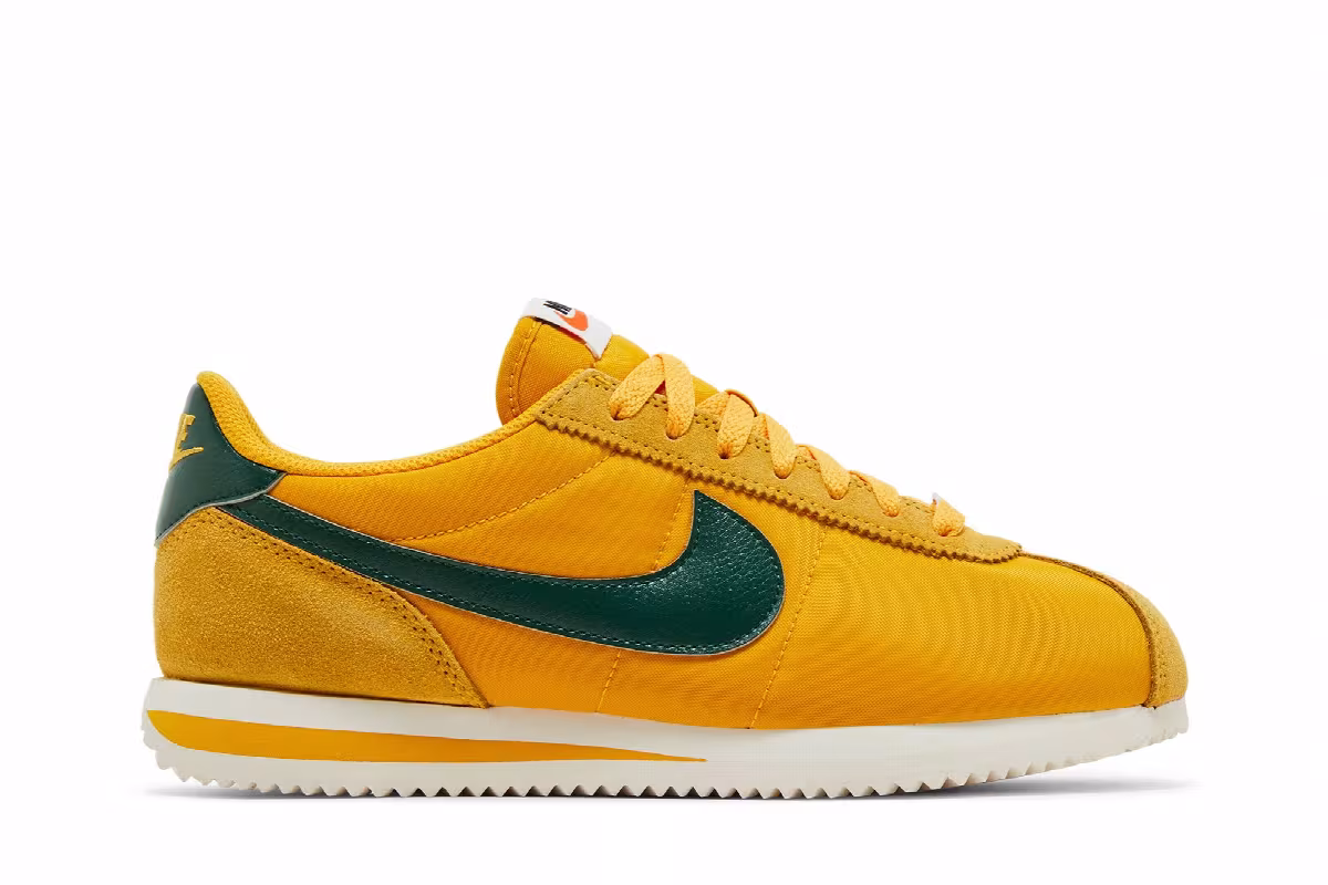 Nike Women's Cortez Yellow Ochre Gorge Green, view 2