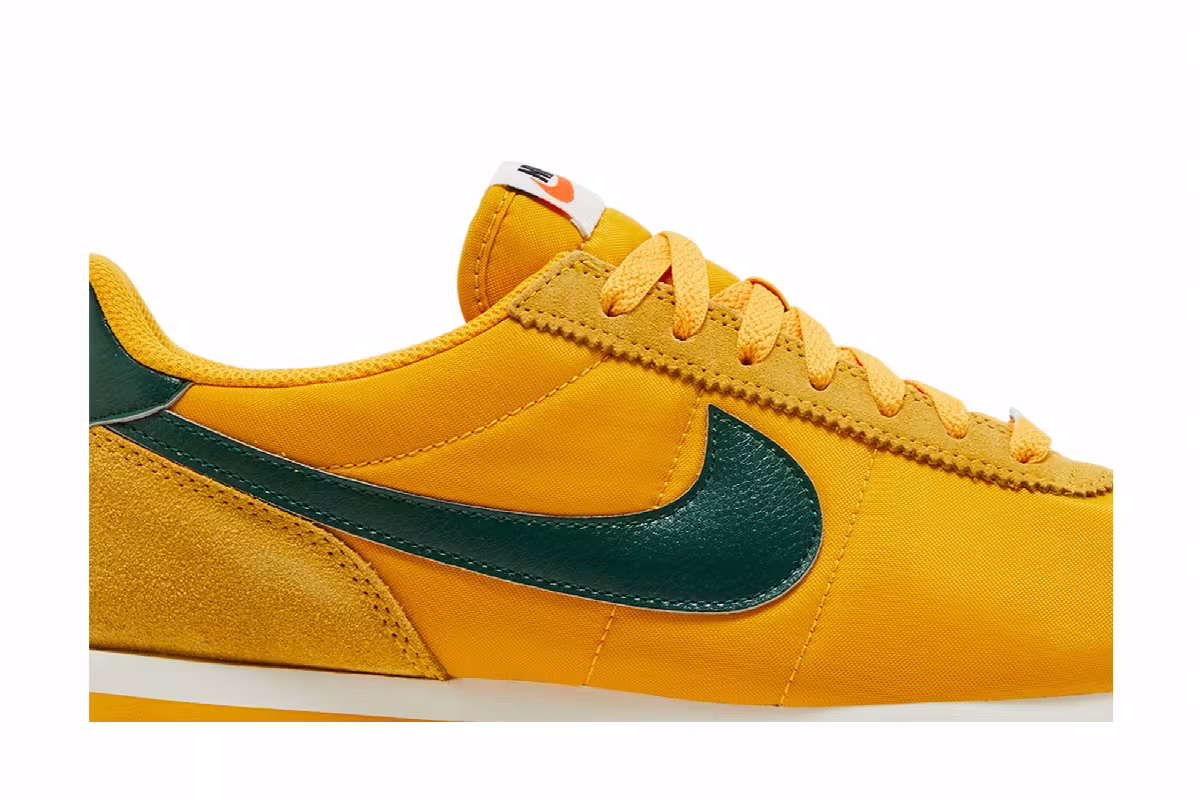 Nike Women's Cortez Yellow Ochre Gorge Green, view 3