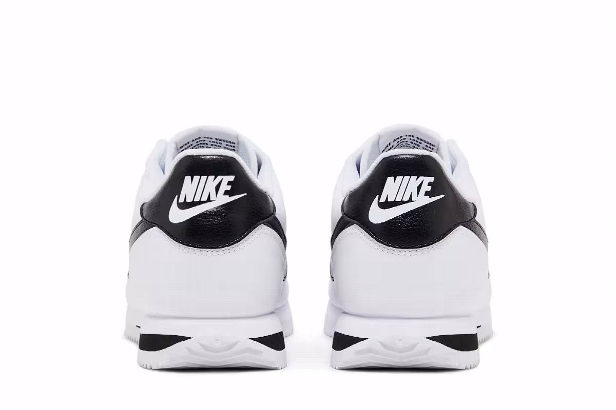 Nike Women's Cortez Leather White Black, view 7