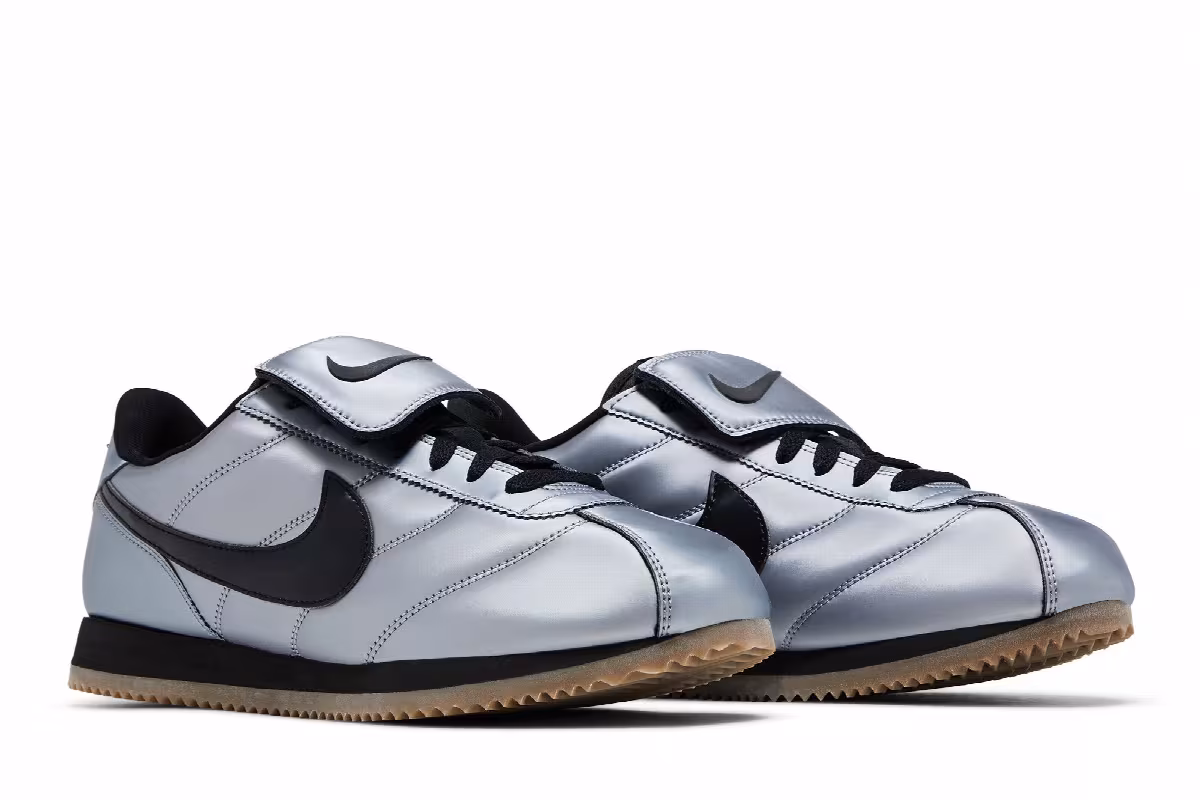 Nike Cortez Leather SE Tiempo Pack - Metallic Cool Grey, view 9