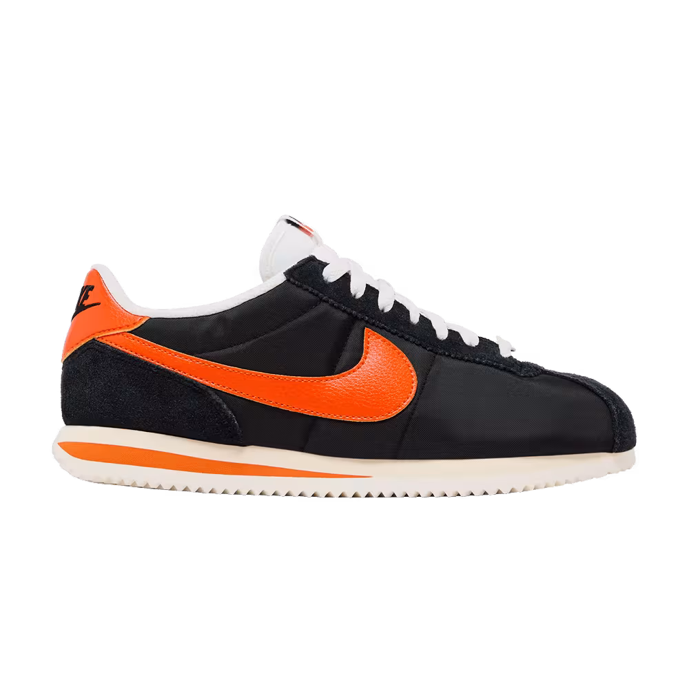 Nike Cortez TXT Black Safety Orange