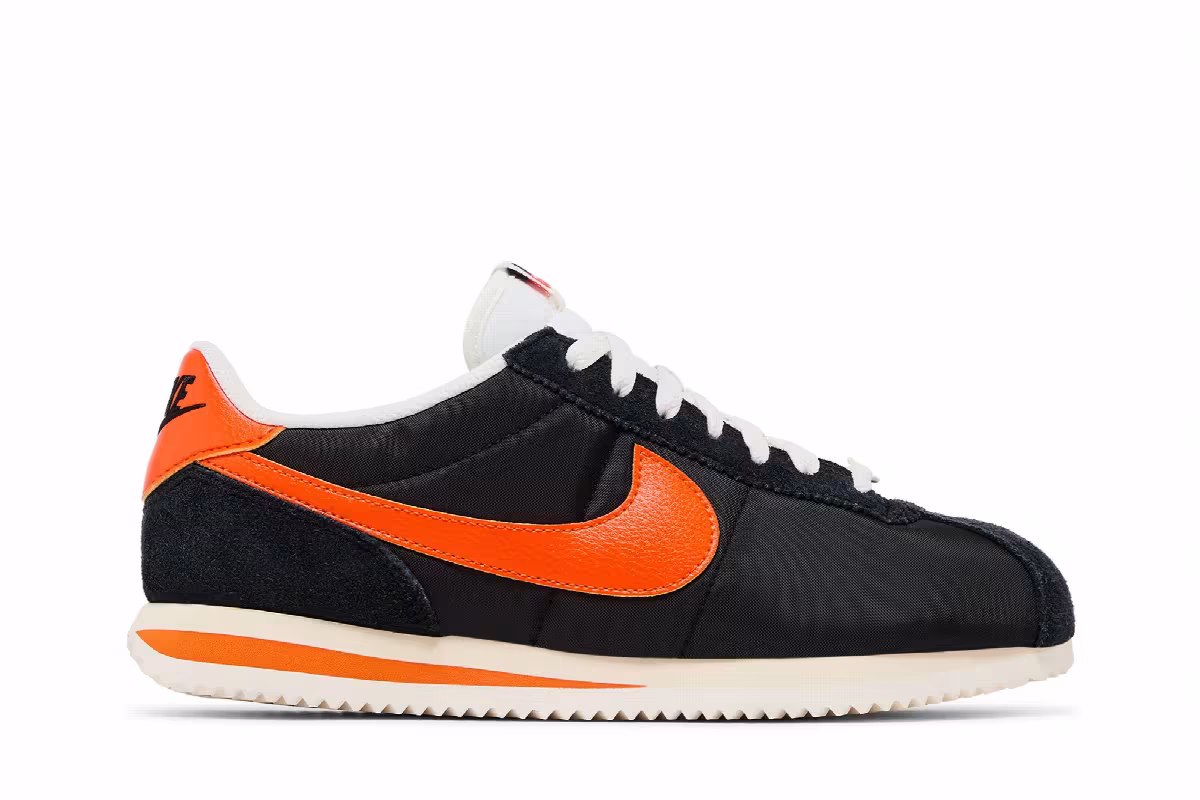Nike Cortez TXT Black Safety Orange, view 2