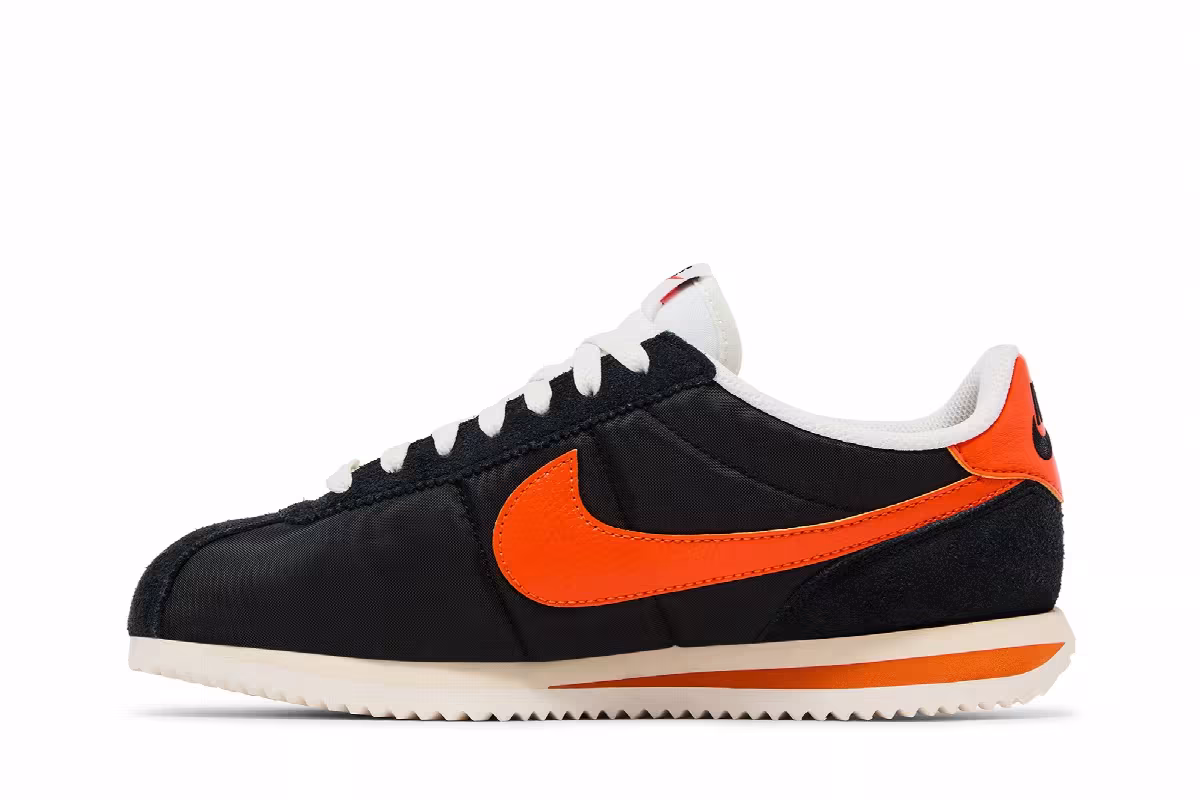 Nike Cortez TXT Black Safety Orange, view 4