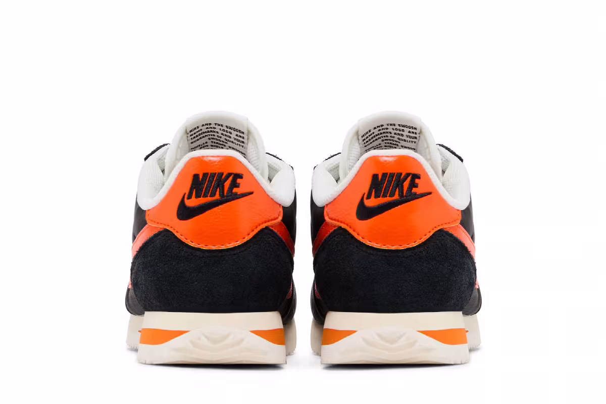 Nike Cortez TXT Black Safety Orange, view 7