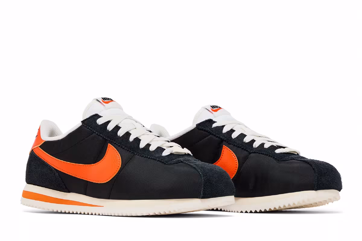 Nike Cortez TXT Black Safety Orange, view 9