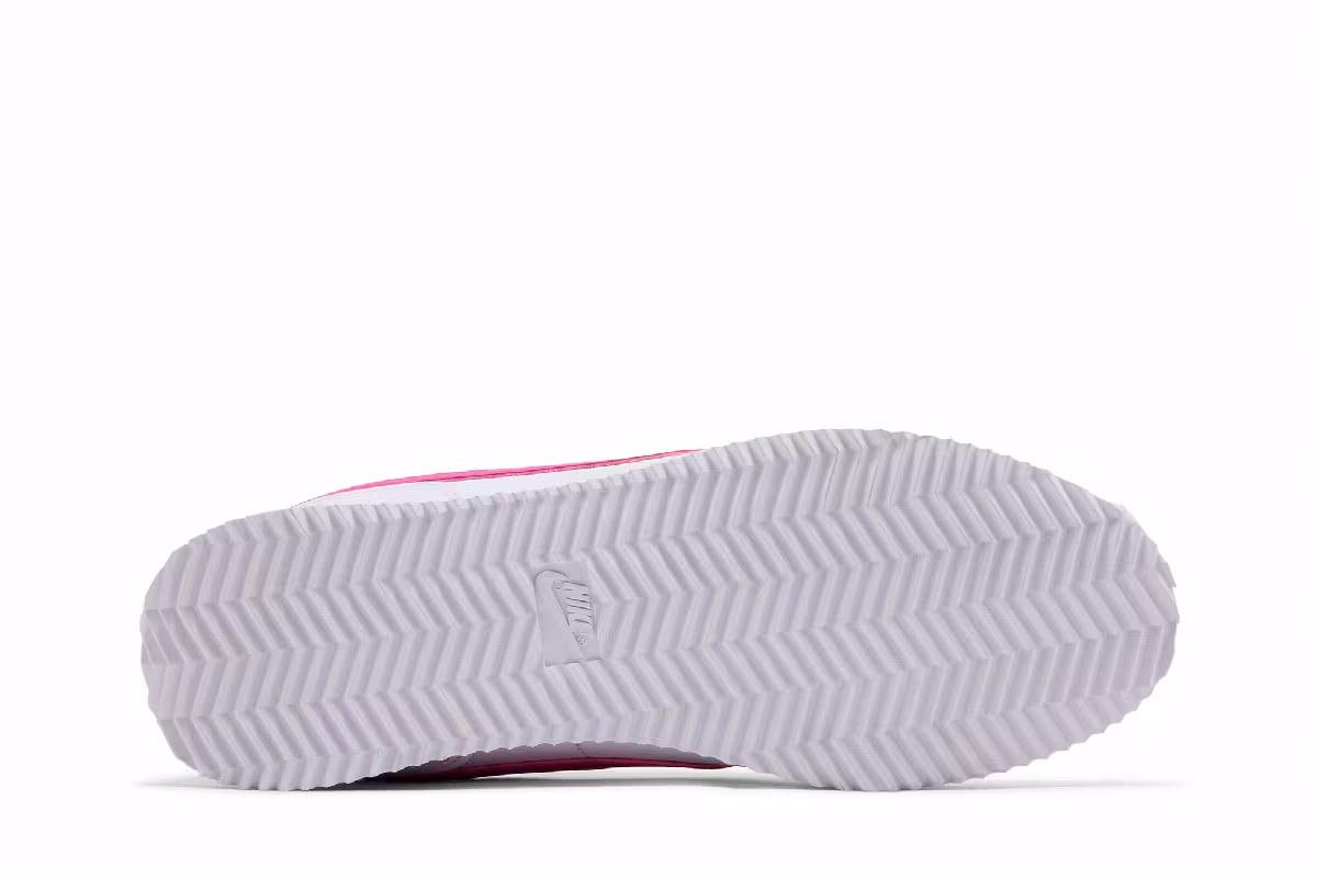Nike Cortez GS White Laser Fuchsia, view 5